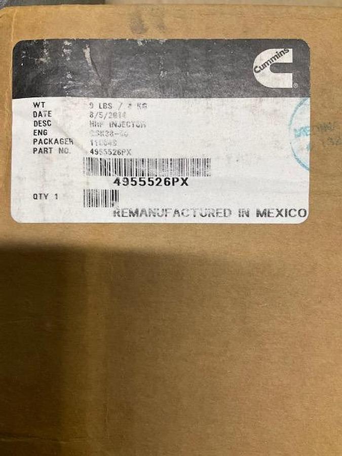Rebuilt Cummins HHP Injector PN 4955526PX
