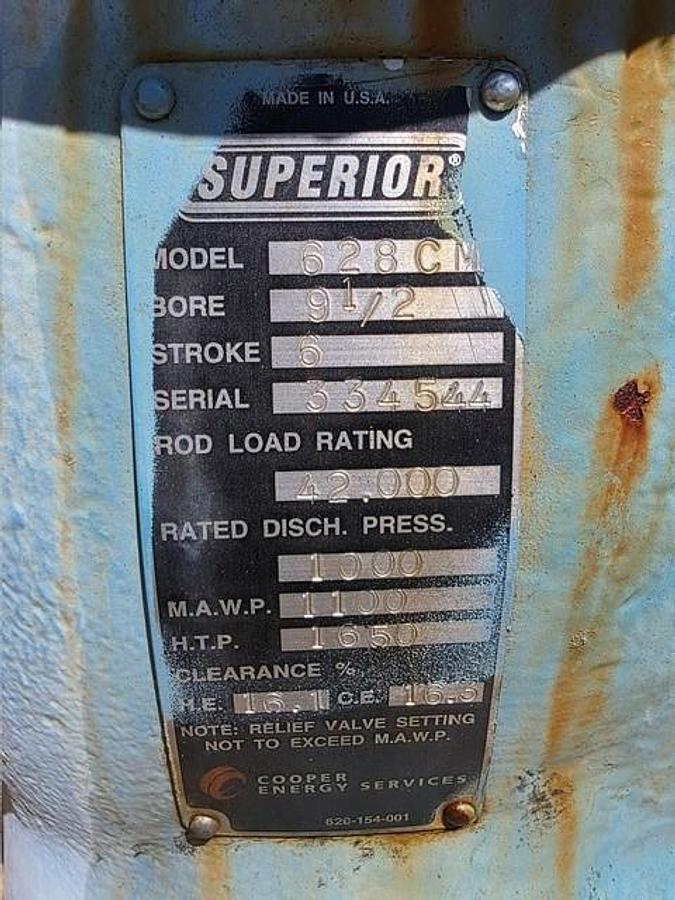 Used Superior 9½ 628c report SN: 334544