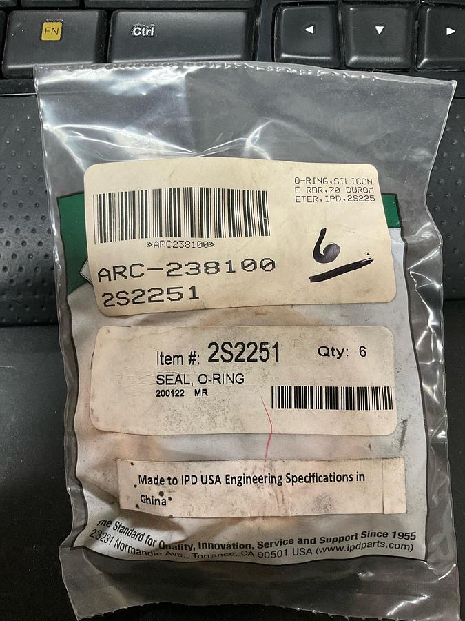 IDP SEAL O-RING PN: 2S2251