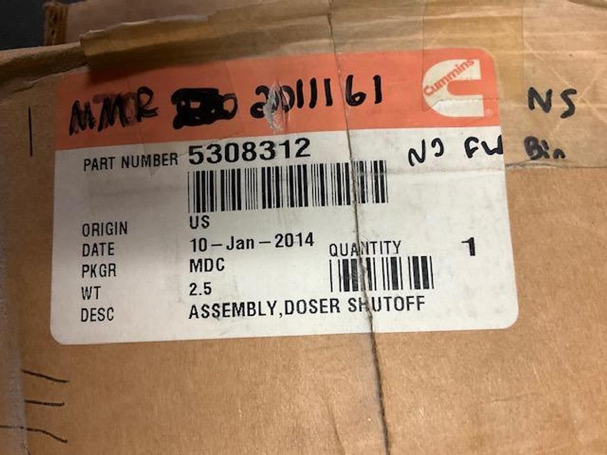 Cummins Doser Shutoff Assembly PN 5308312