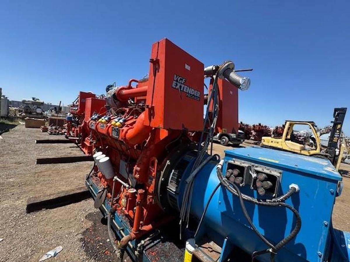 Used Waukesha Model L36GSID S/N C-17682/1 Genset 500 KW Leroy Somer 60 Hz 1800 RPM