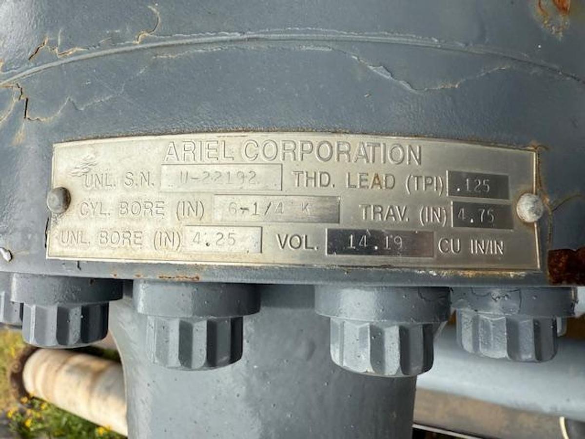 Used Waukesha L7042GSI / Ariel JGK-4 Two Stage Compressor Package SN F-13668 Size 9.125" x 9.125" x 6.25" x 6.25"  with 156FI Cooler