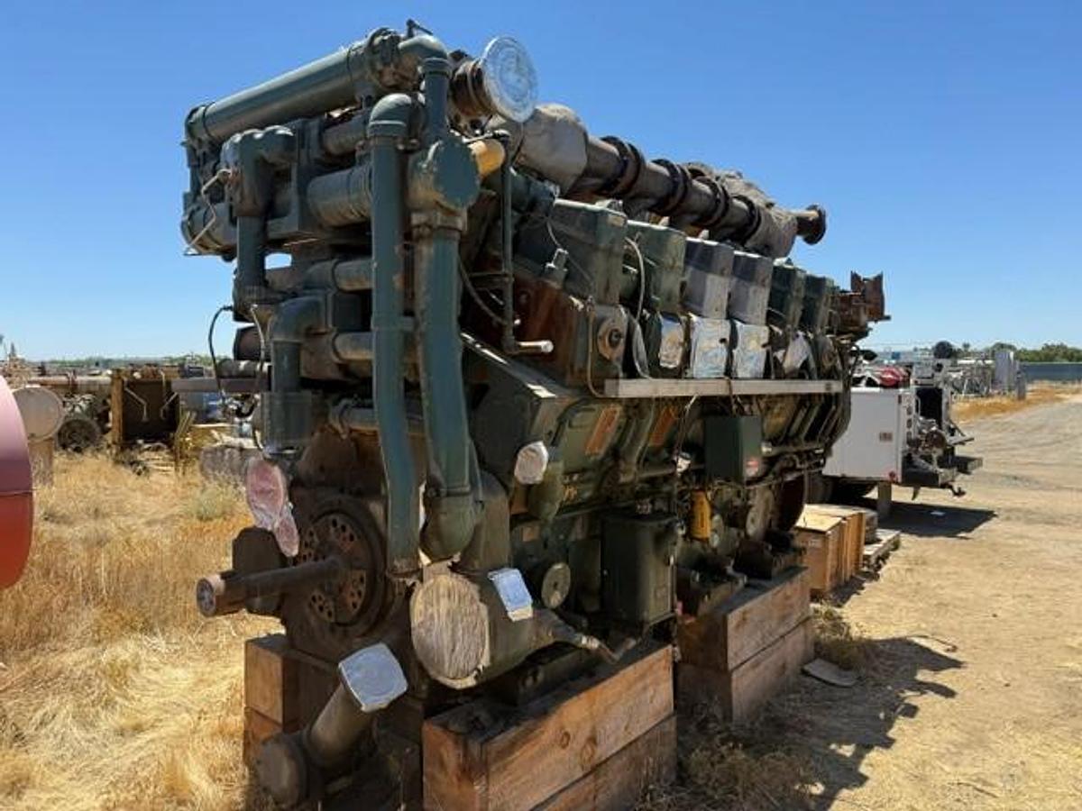 Used Caterpillar G3612LE A3 Engine SN 1YG00241