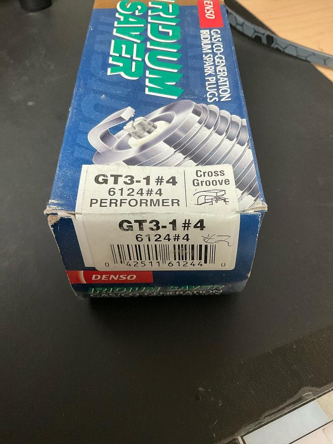 DENSO OEM 6124 GT3-1 #4 Performer Gas Generation Iridium Saver Spark Plug - 4Pcs