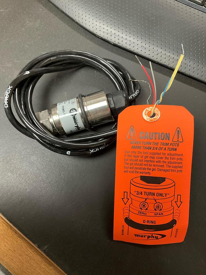 FW MURPHY PRESSURE TRANSMITTER PN: PXMS-15