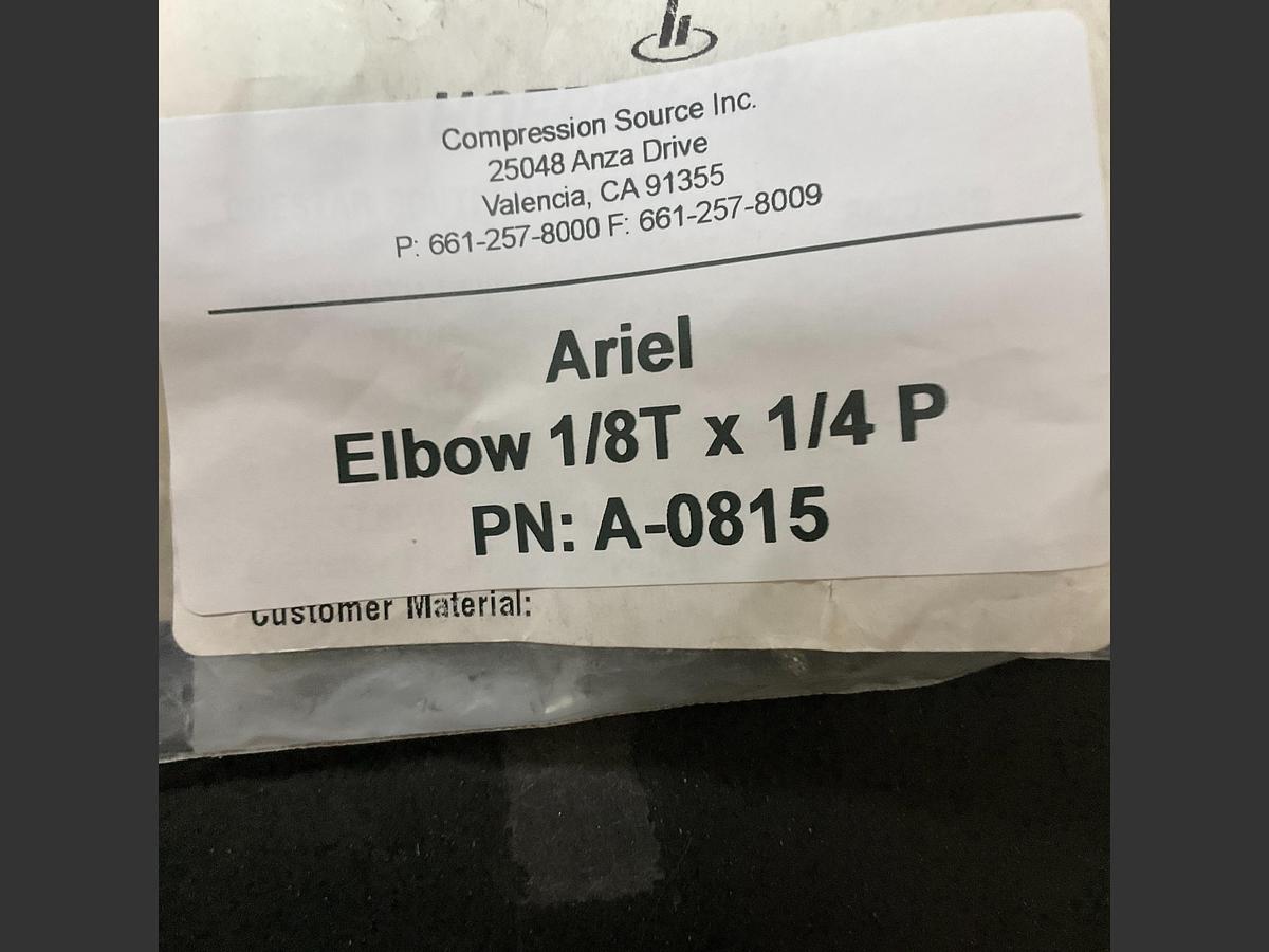 Ariel Elbow 1/8T x 1/4 P  PN: A-0815