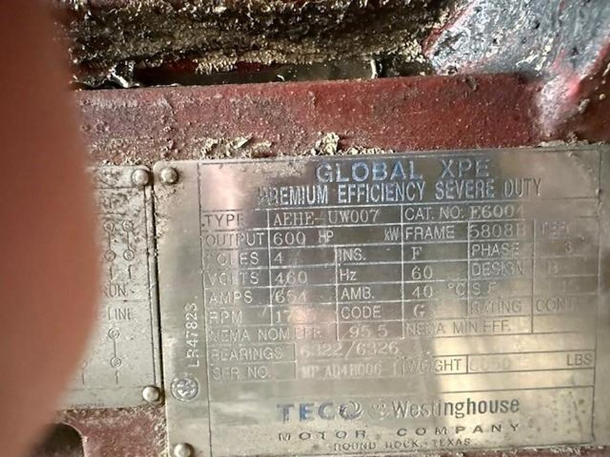 Used 600 HP / Ariel JGA-4 SN F 21750 Four Stage CNG Compressor Package Size 6.125” x 4.125” x 3.375” x 3.375” x 1.75” x 1.75” with ACE E721 Cooler