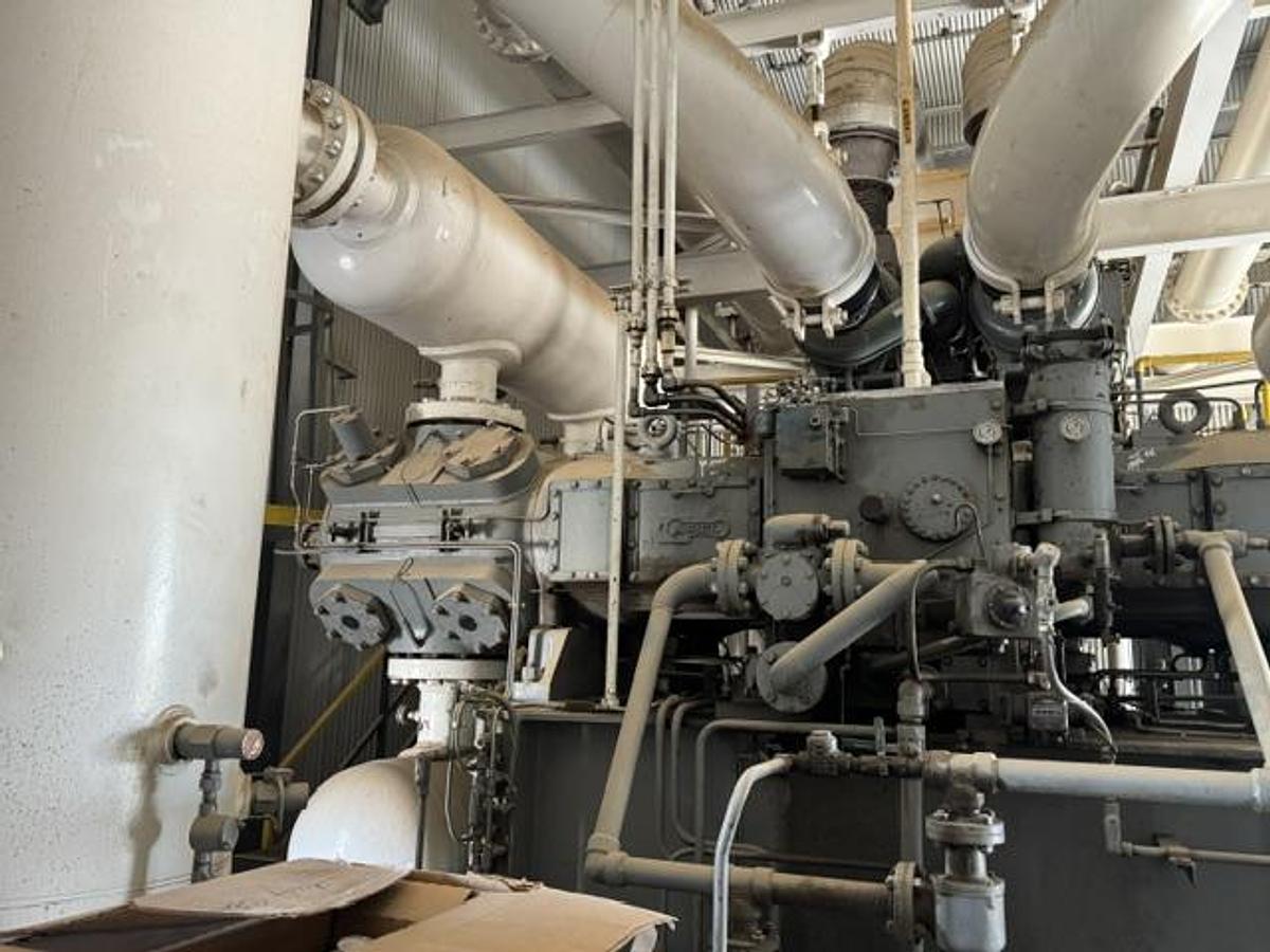 Used CAT G3608 A3 / Ariel JGK-4 Single Stage Compressor Package Size 9.875" x 9.875" x 9.875" x 9.875" SN F-17188