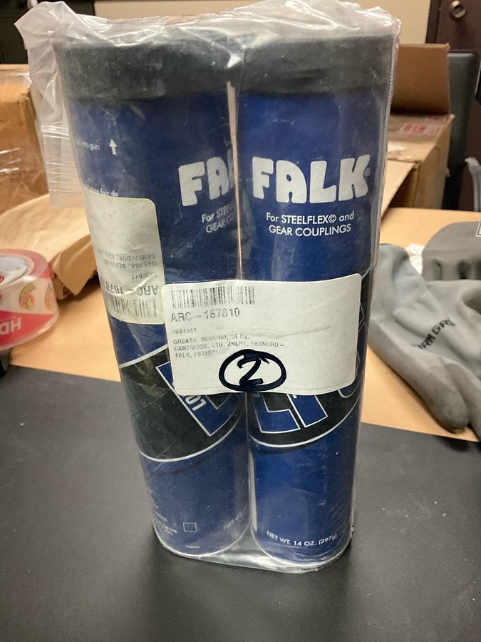 FALK Lithium Complex Grease; Coupling; Cartridge; Grease; Coupling; Dark Brown; 14 Oz PN:0934511