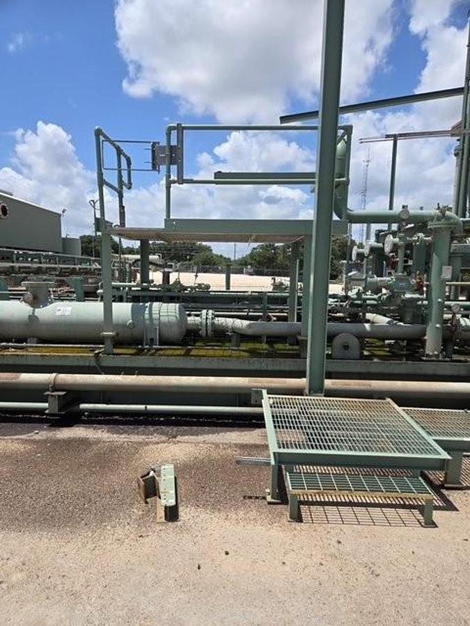 Used CAT G3606 / Ariel JGC/D-4 Two Stage Compressor Skid with Scrubbers and 132F2 Cooler Only