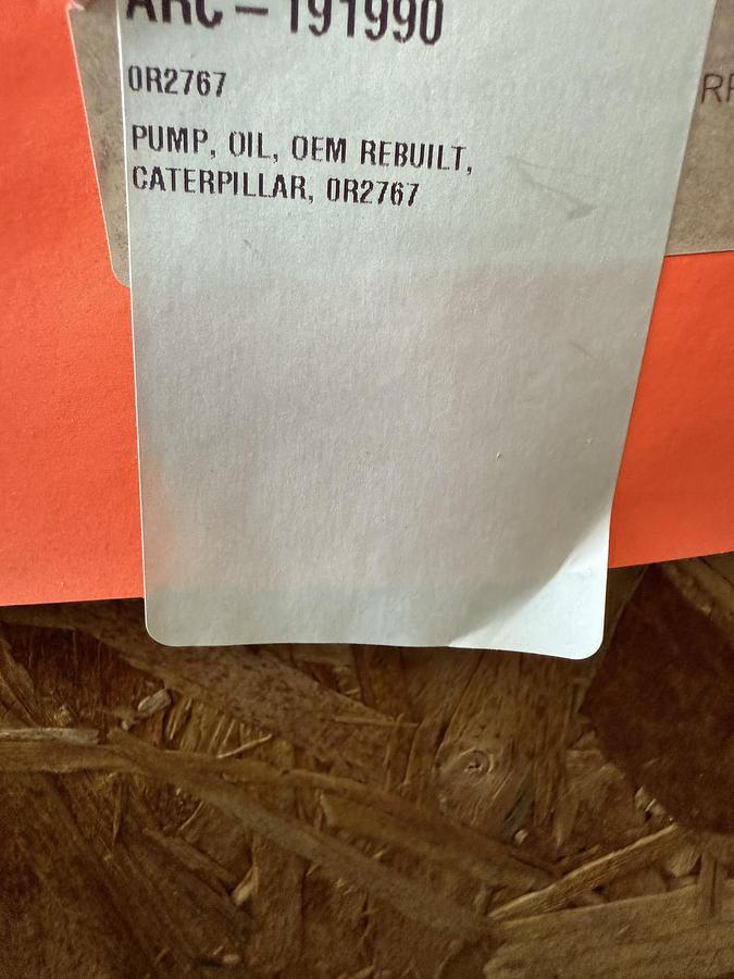 Refurbished Caterpillar 3600 series Oil Pumps PN: 0R2767