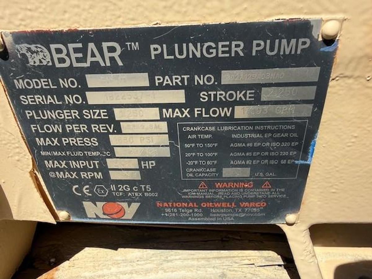 Used National Bear BX-10 Pump Crankcase SN 18322537-1