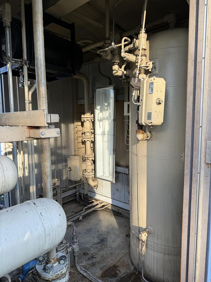 Used 600 HP / Ariel JGA-4 SN F-21749 Four Stage CNG Compressor Package Size 6.125” x 4.125” x 3.375” x 3.375” x 1.75” x 1.75” with ACE E721 Cooler