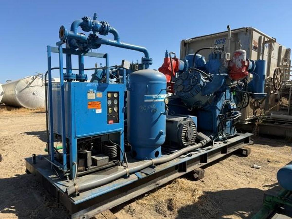 Used Bellis and Morcom 300 HP WH28-H3N Air Compressor SN 8038