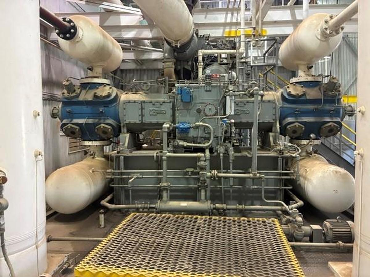 Used CAT G3608 A3 / Ariel JGC-2 Single Stage Compressor Size 11.375" x 11.375" SN F-17125