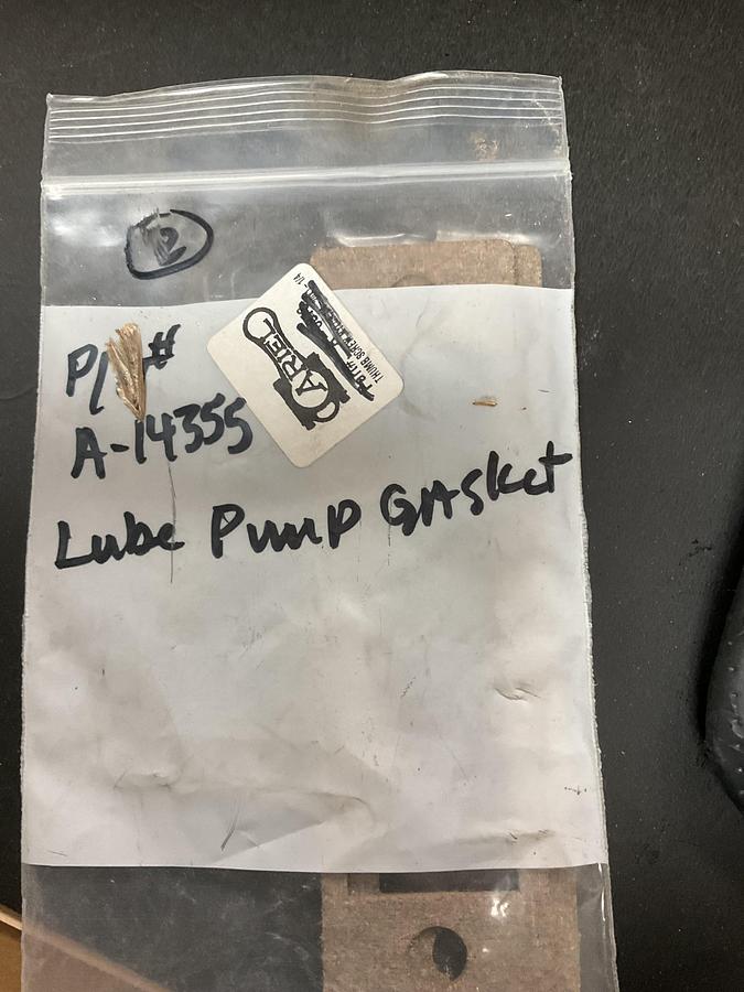 Ariel Lube Pump Gasket PN: A-14355