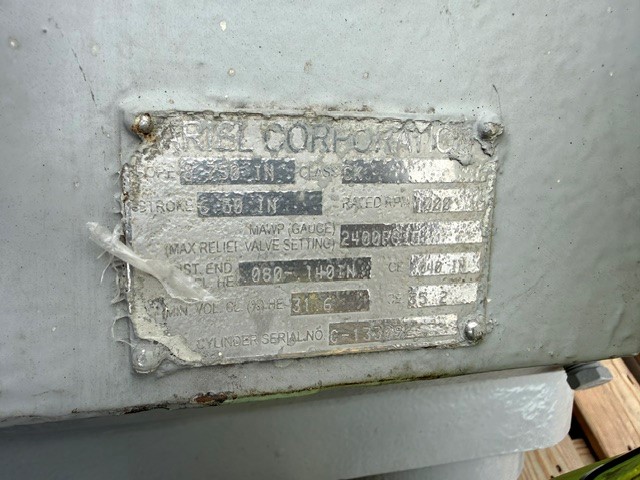Used Ariel 8.75” CK 2400 # MAWP Cylinder SN C-133092