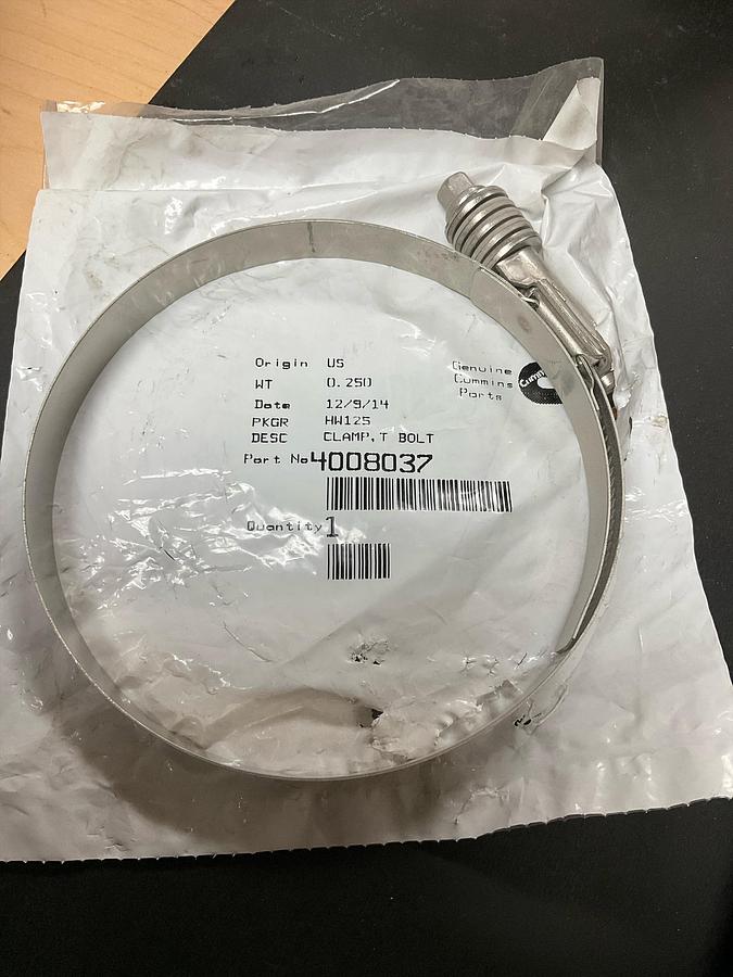 Cummins T-Bolt Clamp PN: 4008037