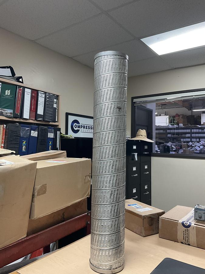 Used PARKER Plumbing Cartridge Filter 6-1/4″ OD 36″ OL 5 Micron Resin Cellulose 