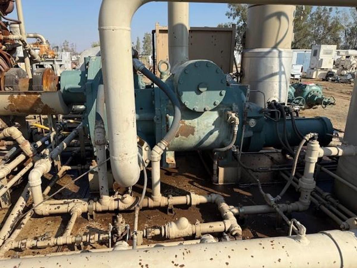 Used CAT G3412LE / Frick NGC300 Screw Compressor Package SN NGC3001297R