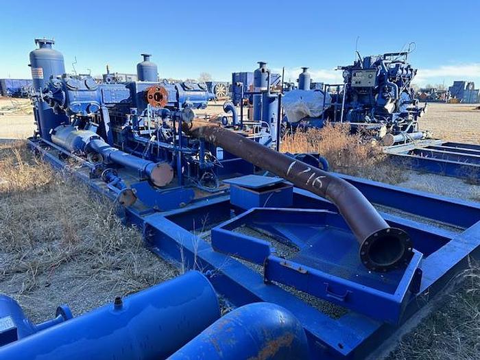 Used Ariel JGE-4 SN F-23606 / Waukesha F3524GSI (no engine) Three Stage Compressor Package Size 17.25” x 17.25” x 13.5” x 9.625” with ACE J144 Cooler