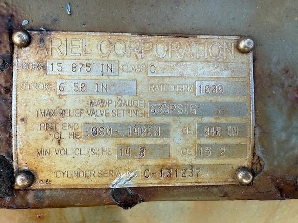 Used Ariel 15.875" JGC 635 # Cylinder SN C-131237