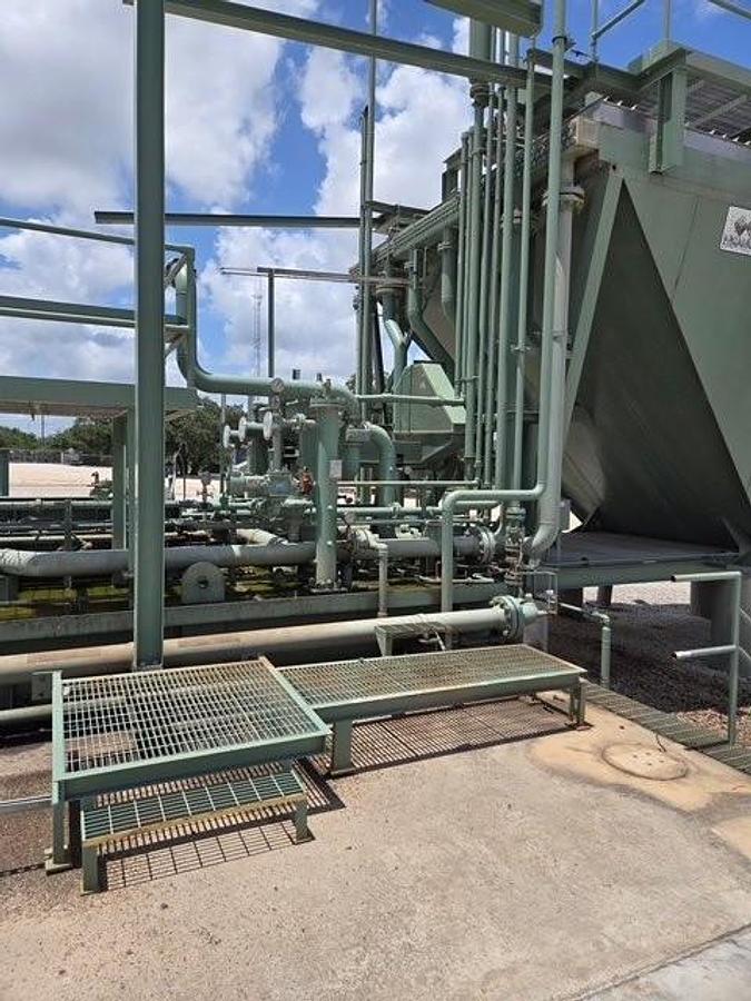 Used CAT G3606 / Ariel JGC/D-4 Two Stage Compressor Skid with Scrubbers and 132F2 Cooler Only