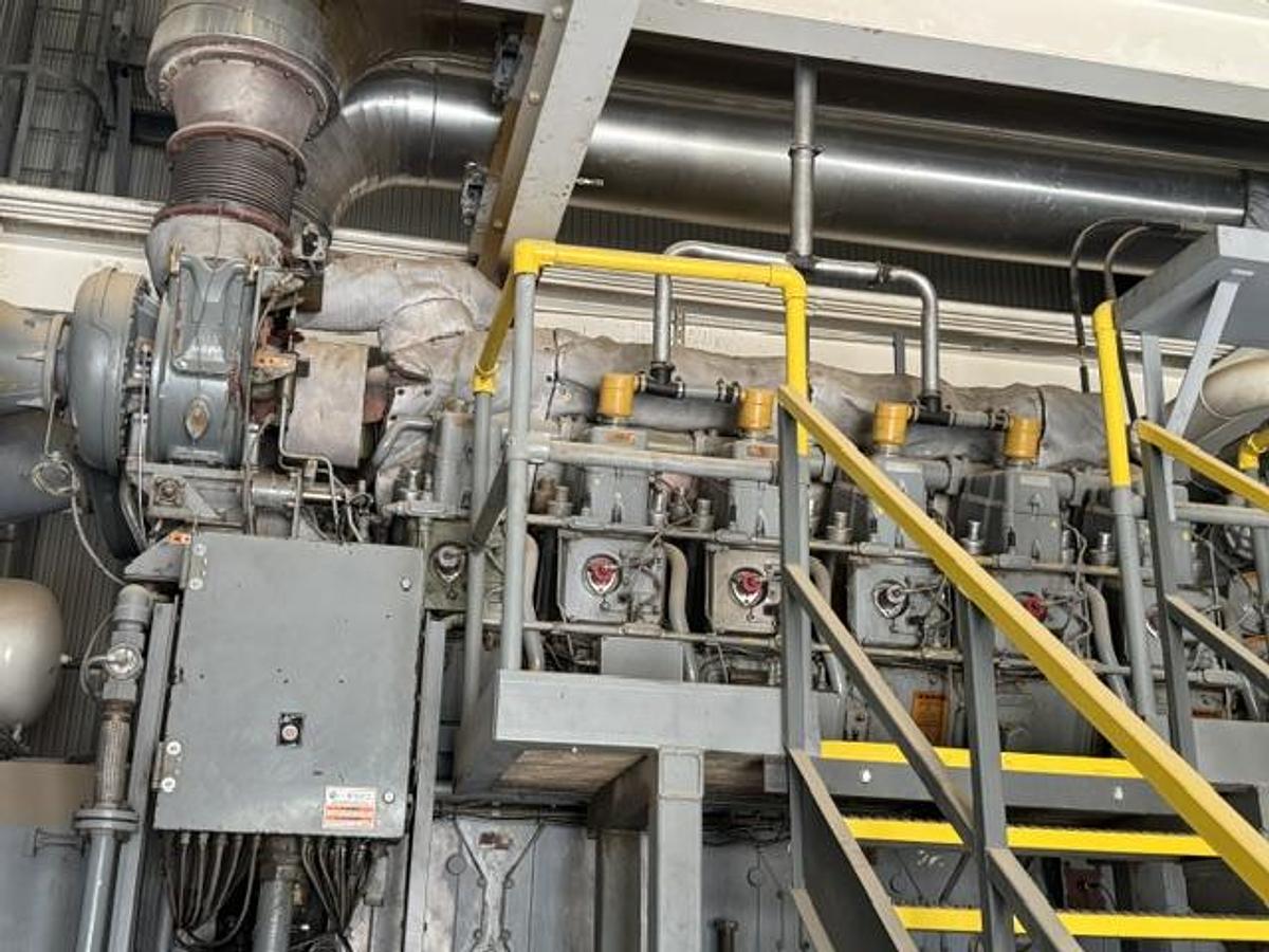 Used CAT G3608 A3 / Ariel JGK-4 Single Stage Compressor Package Size 9.875" x 9.875" x 9.875" x 9.875" SN F-17188