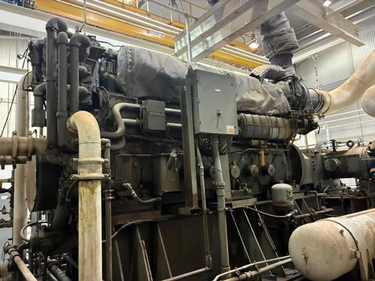 Used CAT G3608 A3 / Ariel JGC-2 Single Stage Compressor Size 11.375" x 11.375" SN F-17125