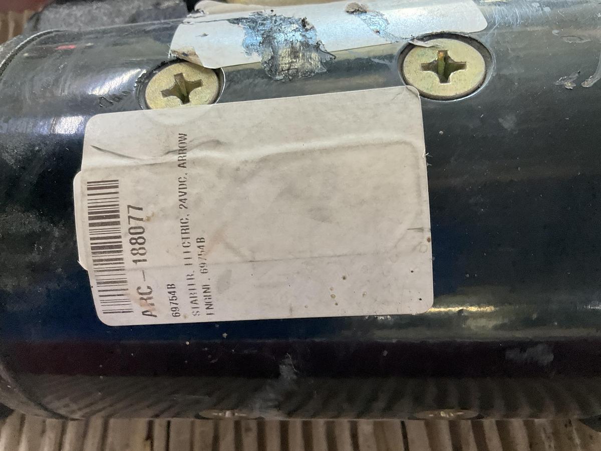 Used Arrow electric starter 24VDC  PN 69754-B