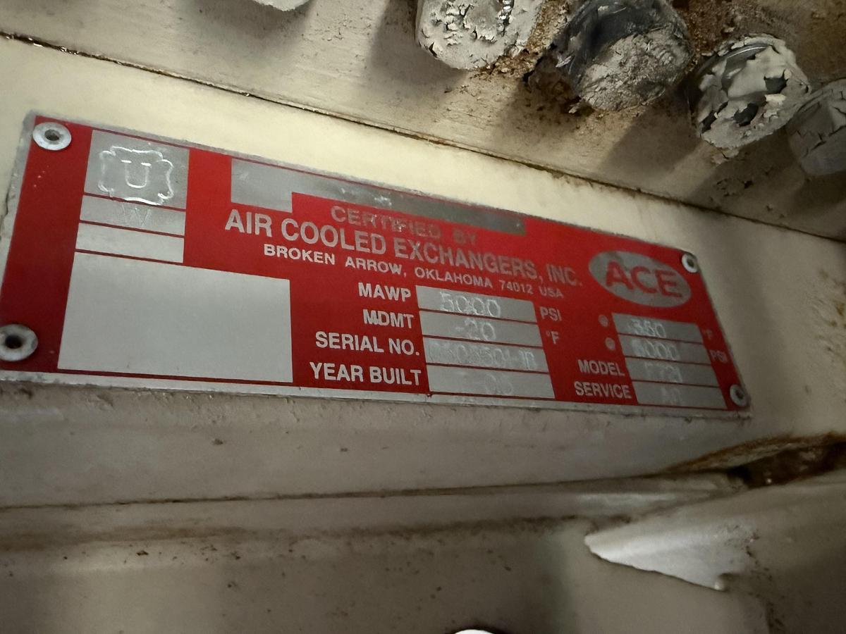 Used 600 HP / Ariel JGA-4 SN F-21749 Four Stage CNG Compressor Package Size 6.125” x 4.125” x 3.375” x 3.375” x 1.75” x 1.75” with ACE E721 Cooler