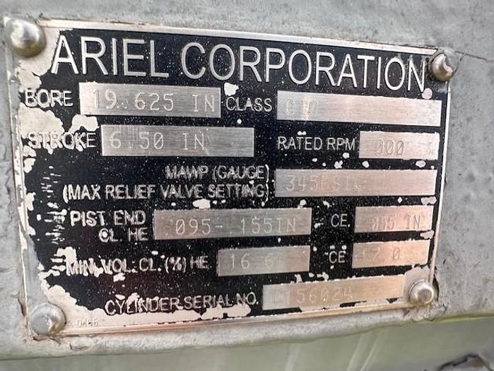 Used Ariel 19.625" x 6.5" Stroke C10 345# Cylinder SN: C-156024