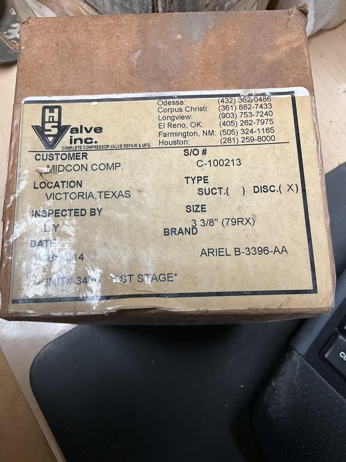 Rebuilt Ariel DIS VLV, 79RX ,MTX PN: B-3396-AA