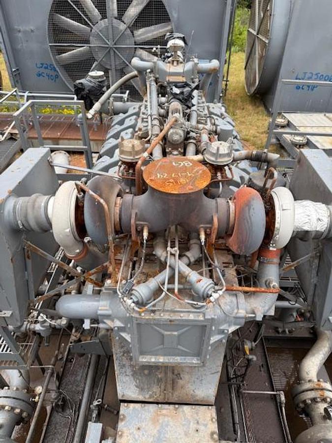 Used Waukesha L7042GSI / Ariel JGK-4 Two Stage Compressor Package SN F-13668 Size 9.125" x 9.125" x 6.25" x 6.25"  with 156FI Cooler