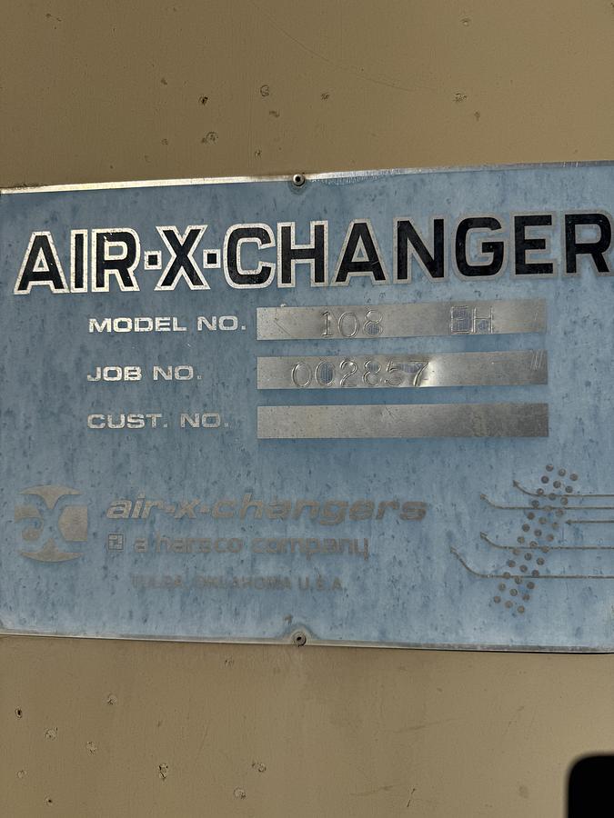 Used Air X Changer 108EH Three Stage Gas Cooler SN 002857