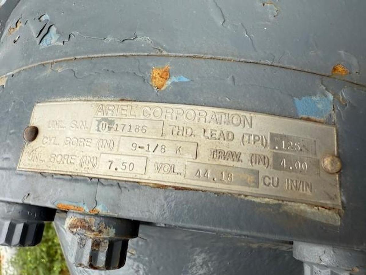 Used Waukesha L7042GSI / Ariel JGK-4 Two Stage Compressor Package SN F-13668 Size 9.125" x 9.125" x 6.25" x 6.25"  with 156FI Cooler