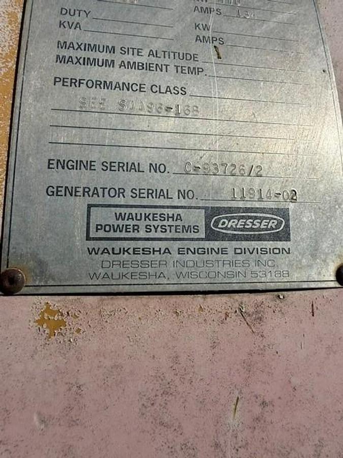 Used KATO 800 KW 1200 RPM 4169 Volt Generator End SN: 