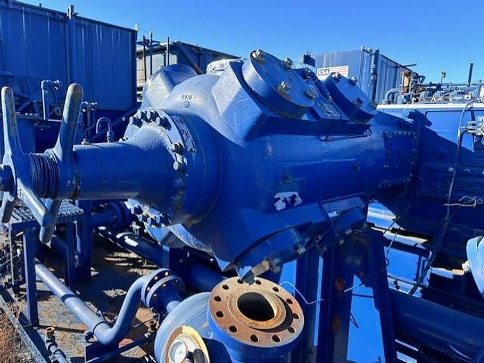 Used Ariel JGE-4 SN F-23606 / Waukesha F3524GSI (no engine) Three Stage Compressor Package Size 17.25” x 17.25” x 13.5” x 9.625” with ACE J144 Cooler