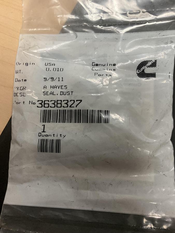 Cummins Dust Seal PN:3638327