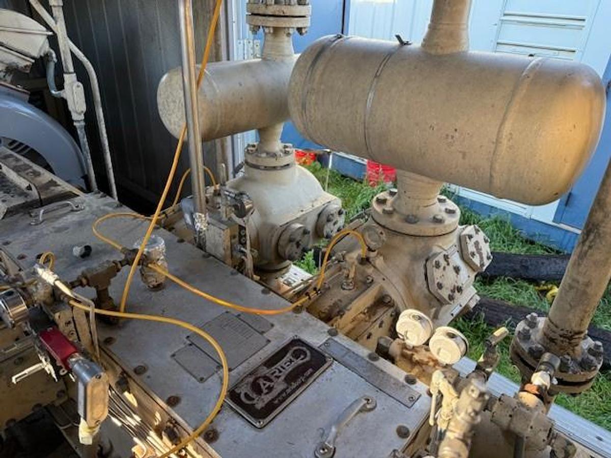 Used 600 HP / Ariel JGA-4 SN F-21749 Four Stage CNG Compressor Package Size 6.125” x 4.125” x 3.375” x 3.375” x 1.75” x 1.75” with ACE E721 Cooler