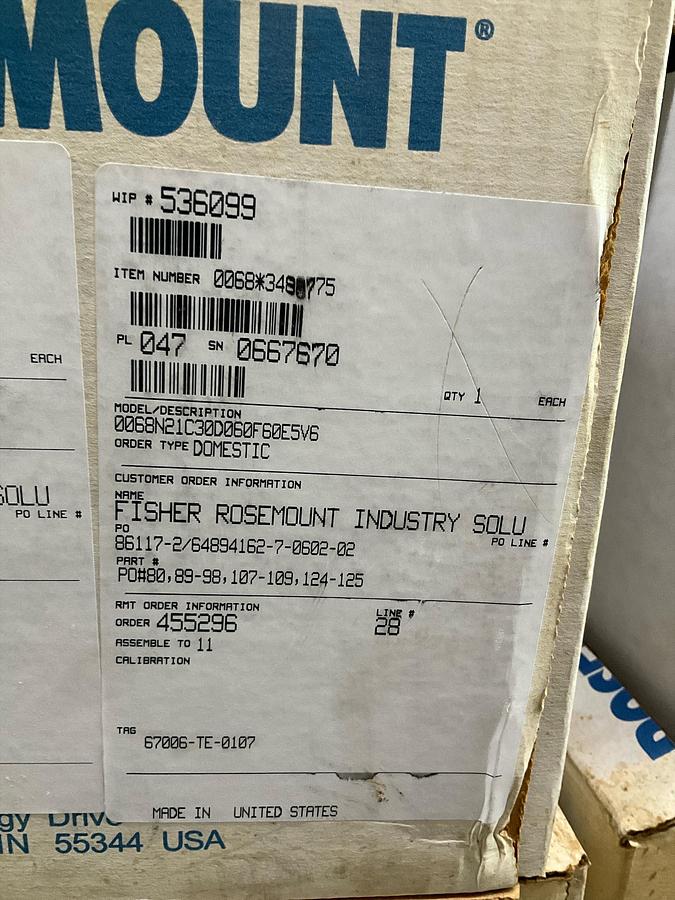 FISHER ROSEMOUNT Temp Transmitters