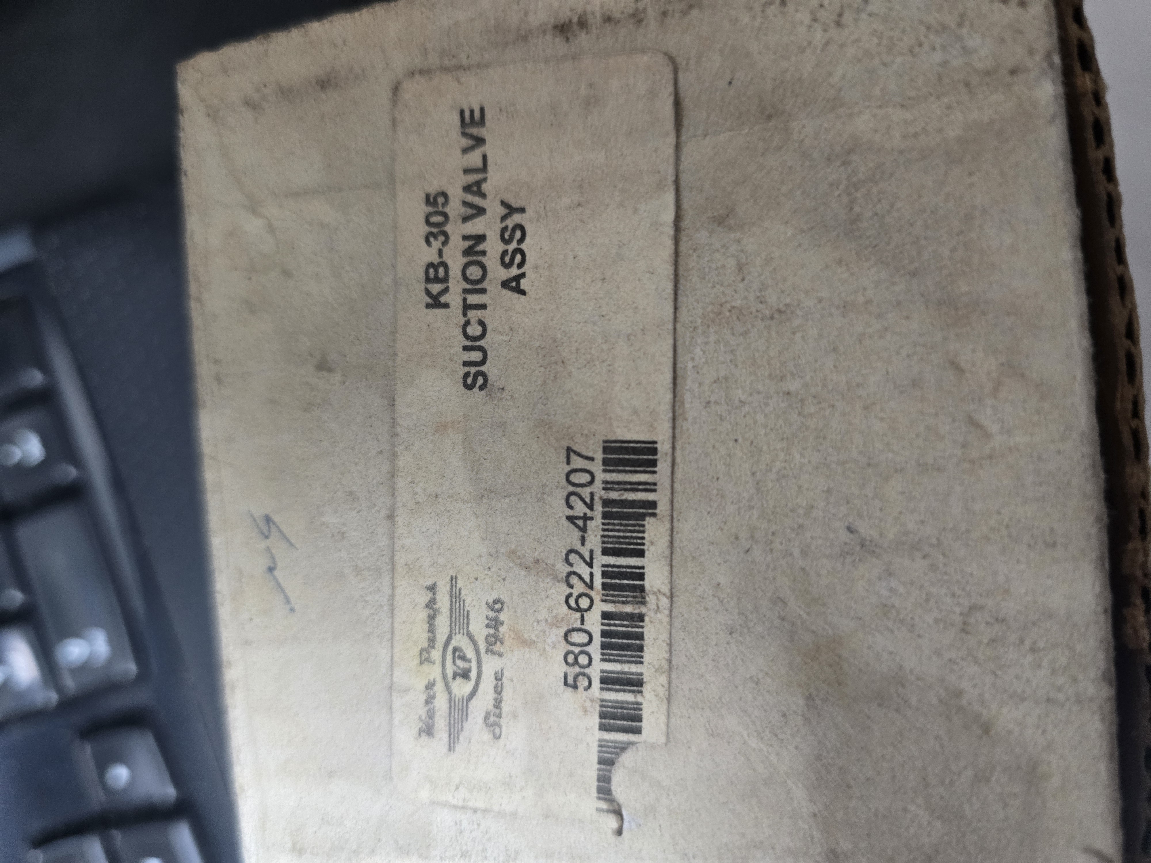 Used Kerr Suction Valve Assy PN: KB-305
