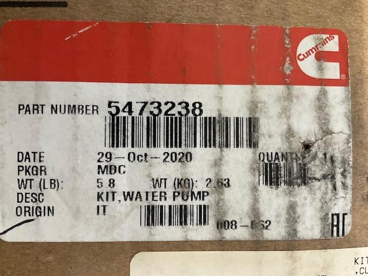 Cummins Water Pump Kit PN 5473238