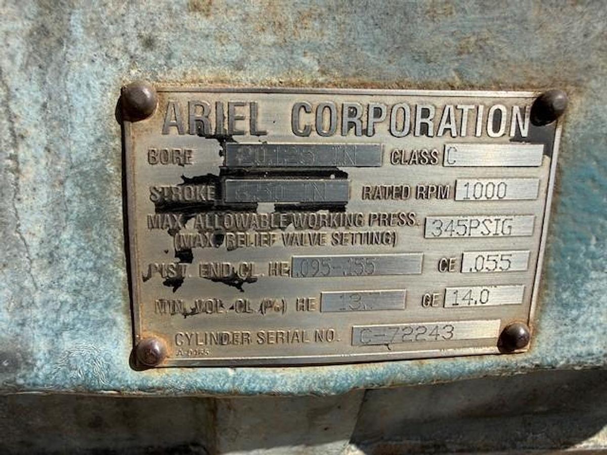 Used Ariel 20.125” JGC 345 # Cylinder SN C-72243