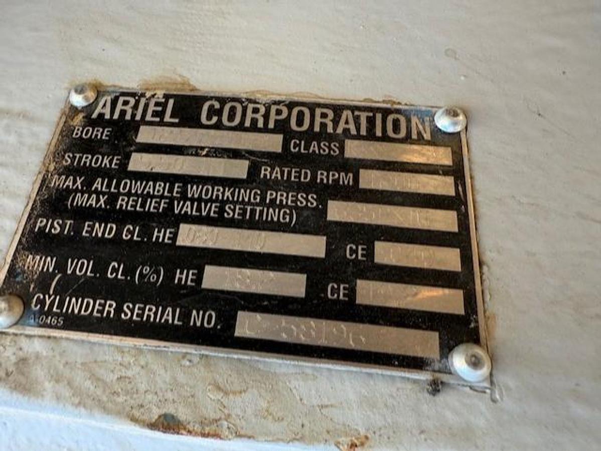 Used Ariel 12.5” JGK 635 # Cylinder SN C-58196