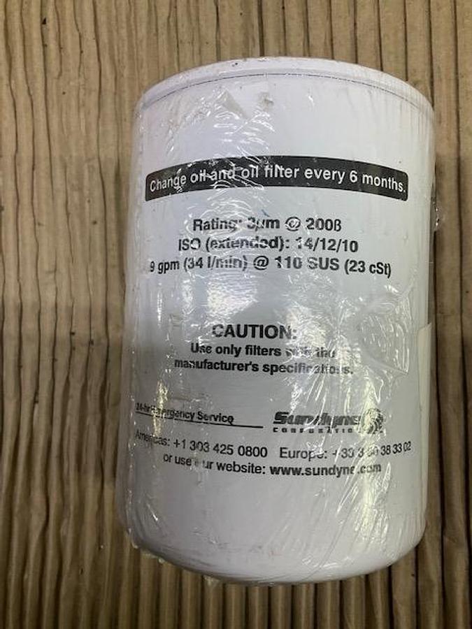 Used Sundyne Oil Filter PN 22-362