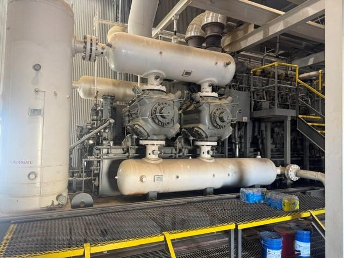 Used CAT G3612 A3 / Ariel JGD-4 Single Stage Compressor Package with (4) 11.375" DL Cylinders SN F-17126
