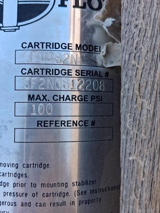 Used Status Flow SFVS1506F600N Pulsation Dampners qty 3 New 150 psi