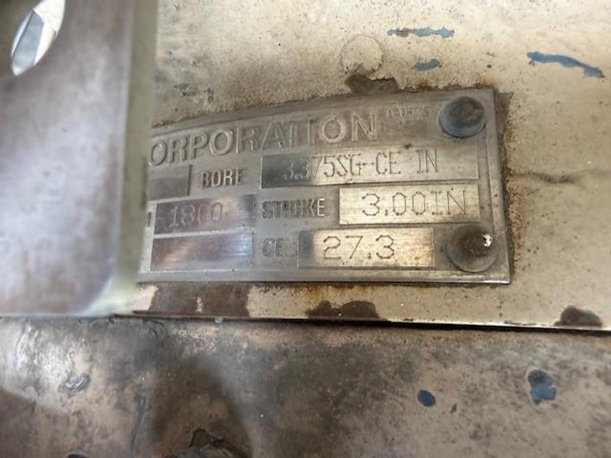 Used 600 HP / Ariel JGA-4 SN F 21750 Four Stage CNG Compressor Package Size 6.125” x 4.125” x 3.375” x 3.375” x 1.75” x 1.75” with ACE E721 Cooler