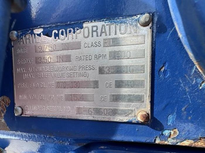 Used Ariel JGJ-4 / Cat G3508LE Three stage Compressor Package - Size 13.5” x 13.5” x 9.75” x 5.5” - Less Engine Only - Unit # 143